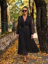 Polka Dot Midi Haljina