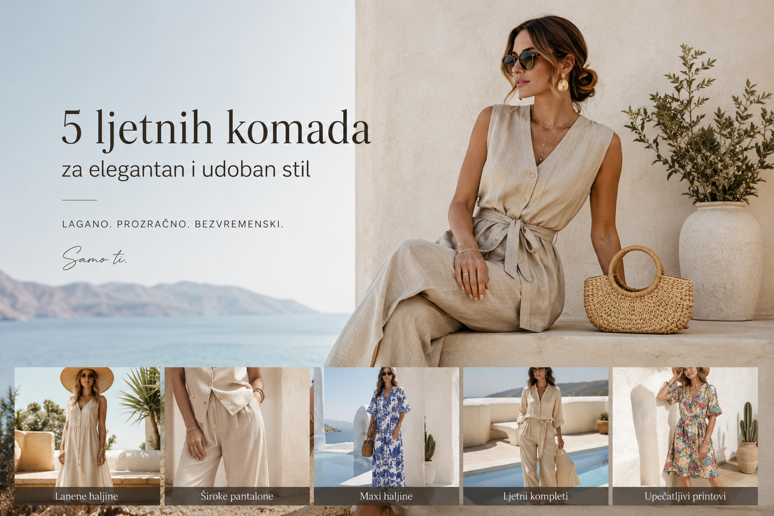 Kako izgledati elegantno ljeti, a osjećati se udobno: 5 komada za savršene ljetne kombinacije