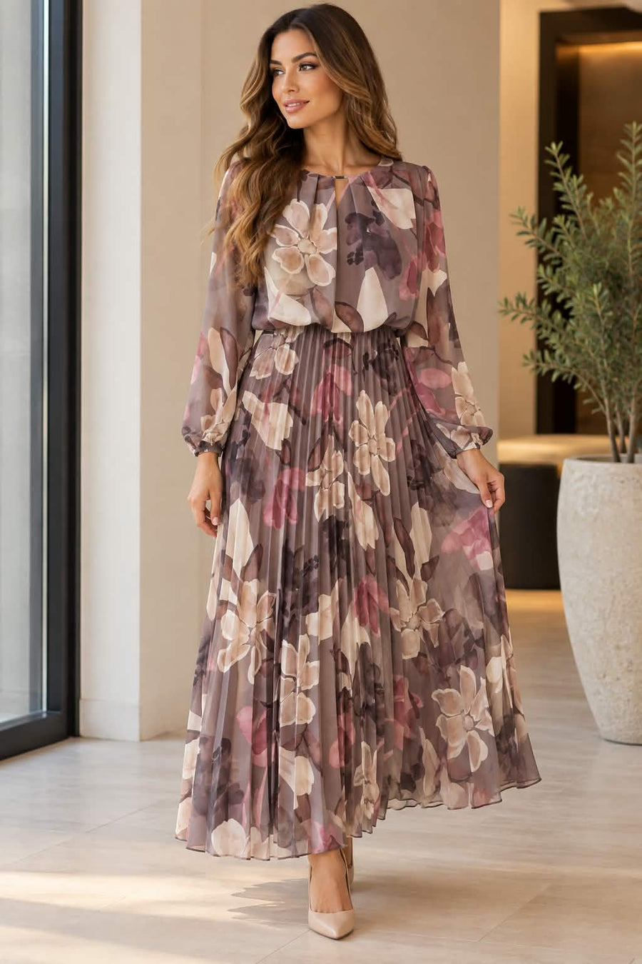 Haljina Flora Pleated