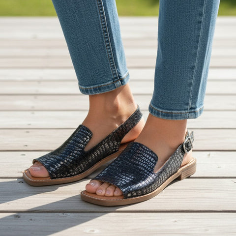 Sandale BLACK CROCO