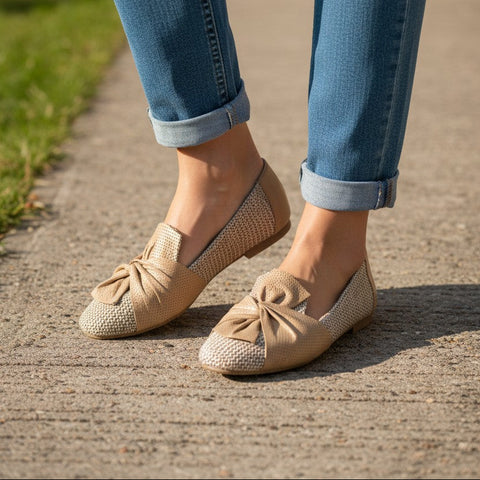 Baletanke NATURAL RAFFIA BOW