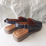 Sandale BLACK CROCO — crne kožne sandale sa croco uzorkom | Dostava BiH