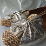 Baletanke GOLDEN RAFFIA BOW