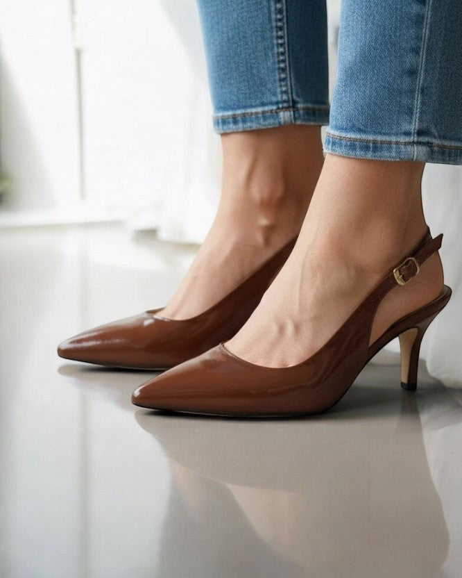 Sandale CLASSIC LINE — ženske kožne sandale na petu | Besplatna dostava BiH
