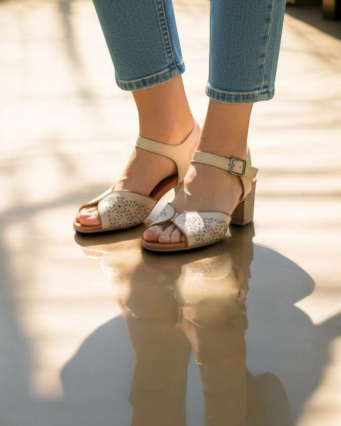 Sandale BEIGE COMFORT CUT