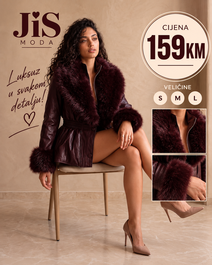 Jakna Bordeaux Fur