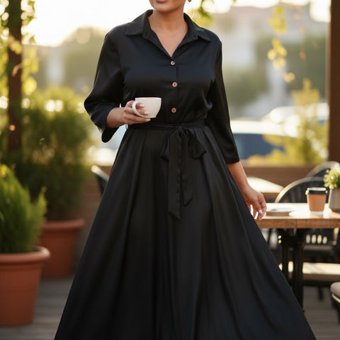 Haljina Classic Noir Midi