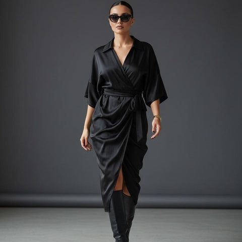 Haljina MIDNIGHT WRAP