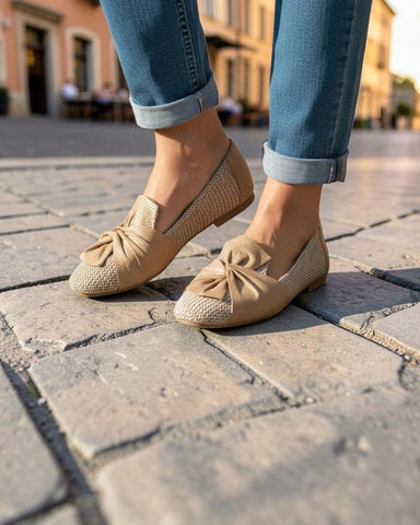 Baletanke NATURAL RAFFIA BOW